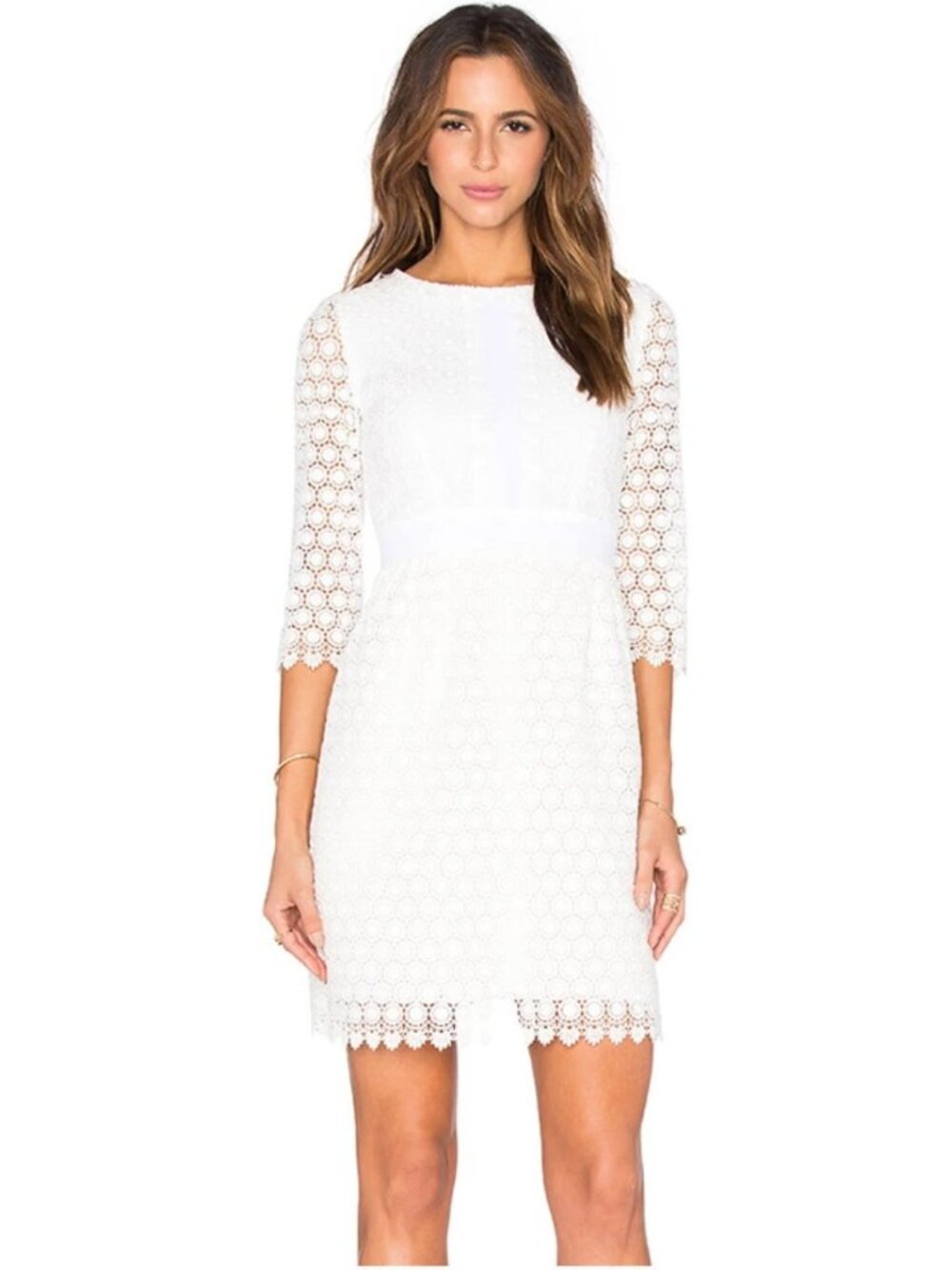 G-15. Diane Von Furstenberg Nolly Dress White